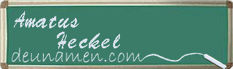 Amatus Heckel Visitenkarte